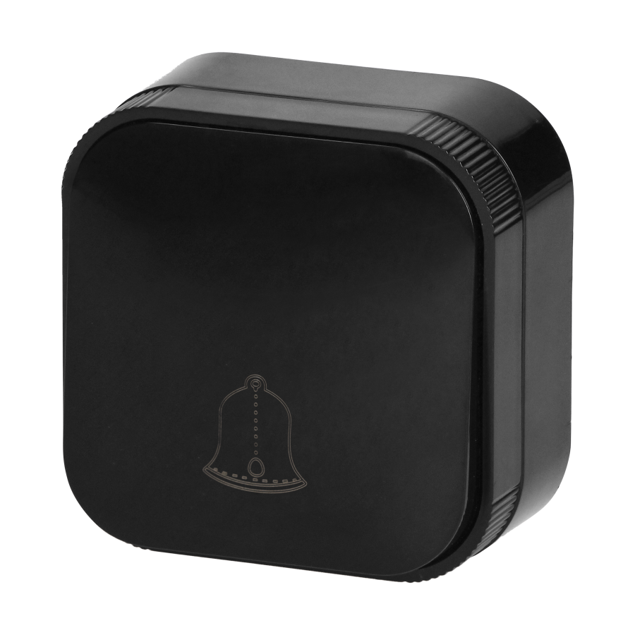 Surface-mounted doorbell switch ToDO IP20, black