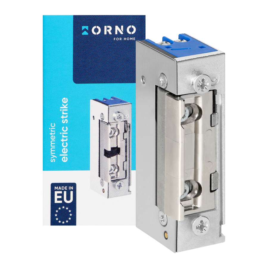 Symmetric electric strike without memory and lock, latch adjustment, low current coil, 280mA for 12VDC