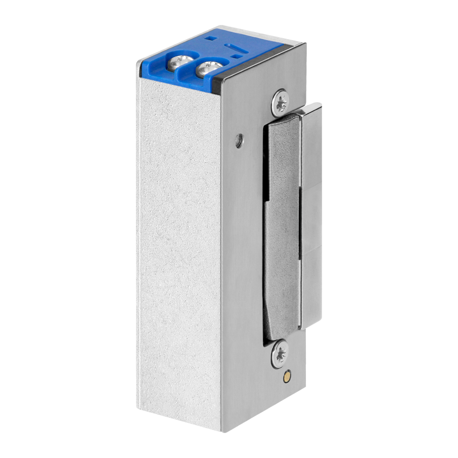 Symmetric electric strike with lock, latch adjustment, low current coil, 280mA for 12VDC