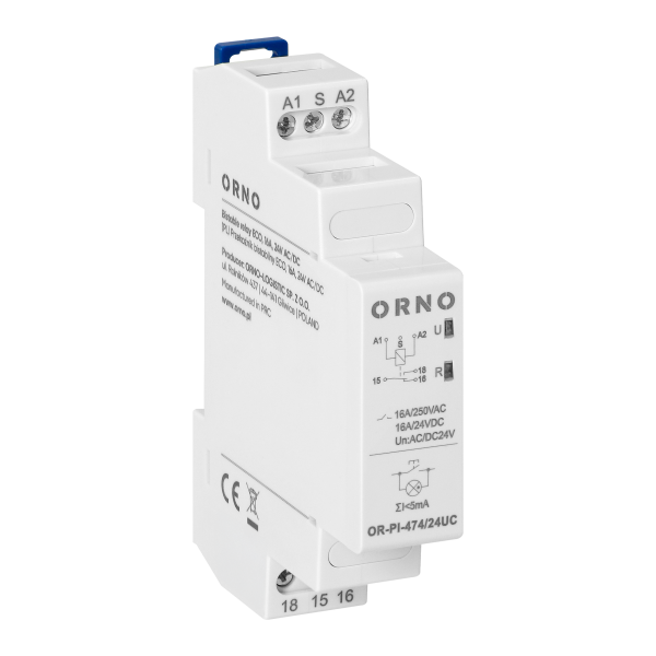 Installation bistable relay Economic, 16A, 24 VAC/DC