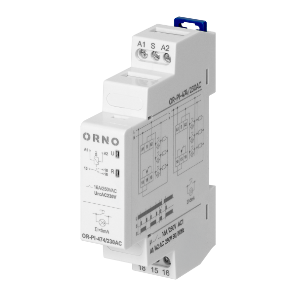 Installation bistable relay Economic, 16A, 230 VAC