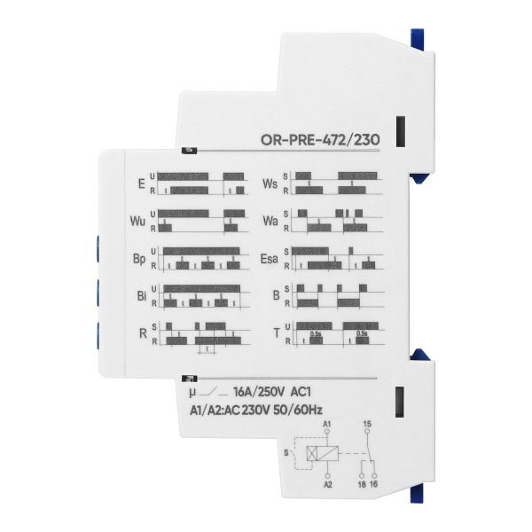 Time relay Economic, 10 functions, 230VAC
