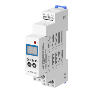 Cyfrowy przekaźnik czasowy 1 modułowy wielofunkcyjny, 0.1 s-99 dni, 12-240 VAC, 16 A, 20 trybów