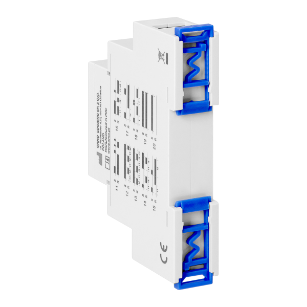 Digital time relay 1 module, multi-function, 0.1 s-99 days, 12-240 VAC, 16 A, 20 modes