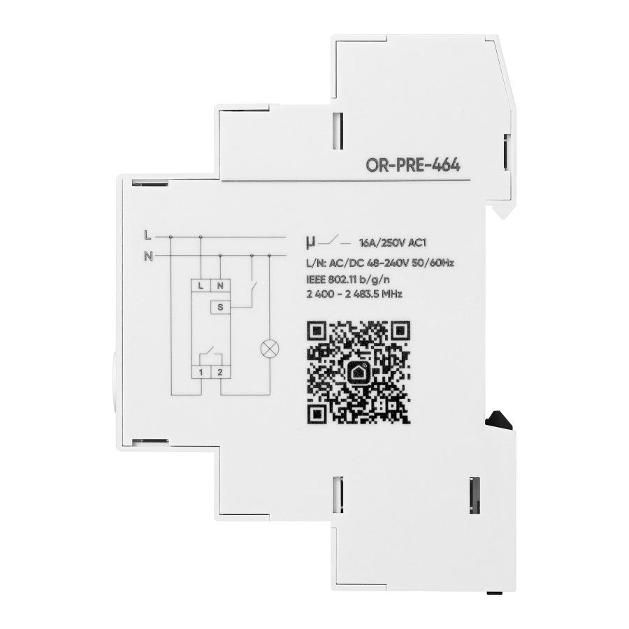 Astronomical digital timer, 1 relay output max.16A/230V, 1 module width, DIN TH-35mm, Tuya Smart Wi-Fi
