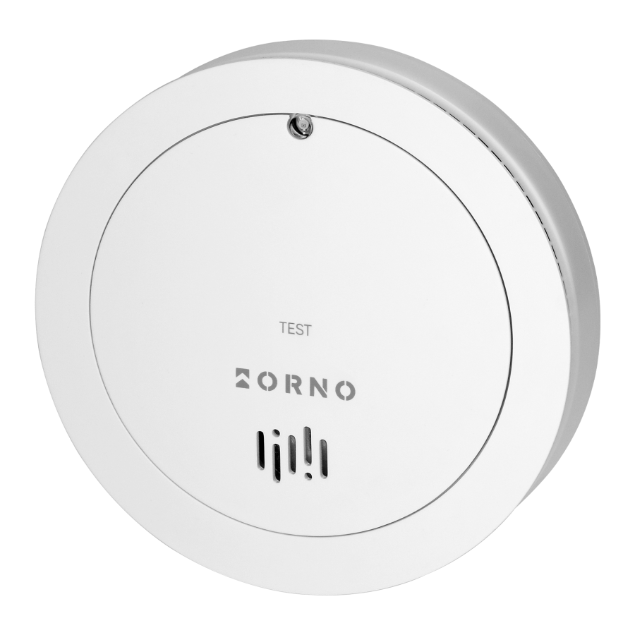 Battery-powered smoke detector, built-in battery, sensor and battery lifetime 10 years