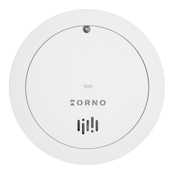 Battery-powered smoke detector, built-in battery, sensor and battery lifetime 10 years