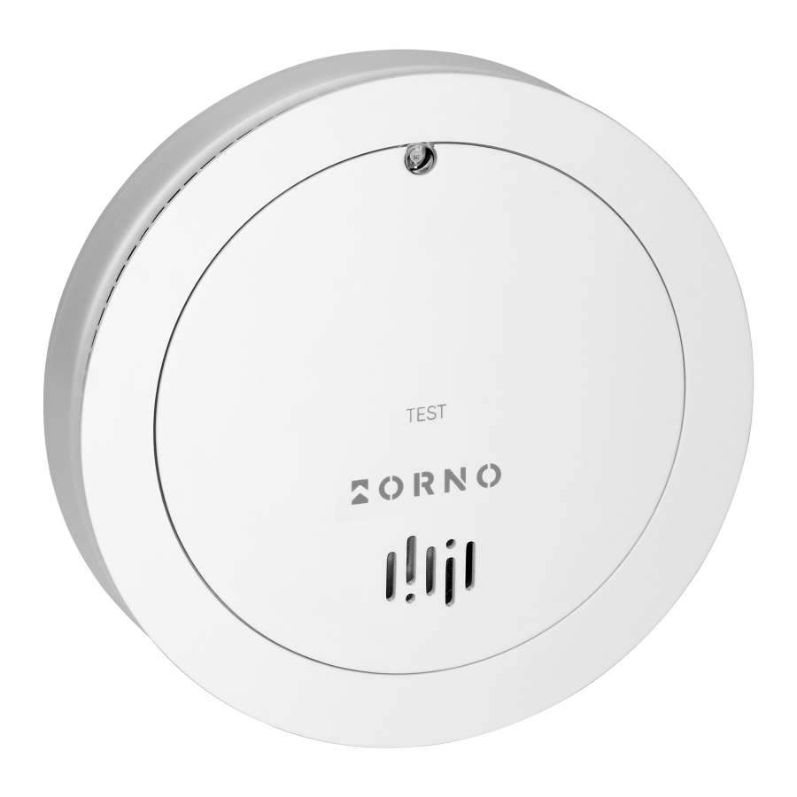 Battery-powered smoke detector, built-in battery, sensor and battery lifetime 10 years