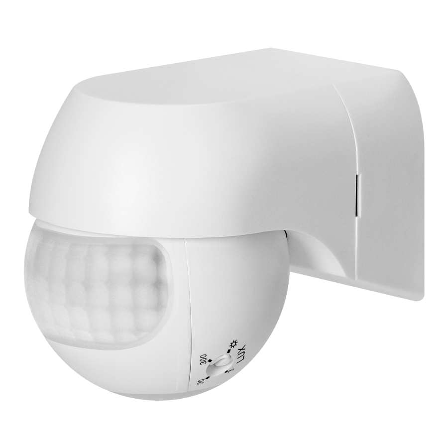 Czujnik ruchu 180° IP44, 800W, max 15m, mini, biały