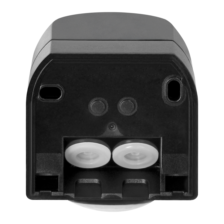 Mini PIR motion sensor 180°, IP44, 800W, max 15m, black