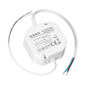 Flush-mounted LED driver, 12V, 12W, IP67, plastic housing