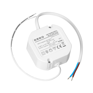 Flush-mounted LED driver, 12V, 20W, IP67, plastic housing