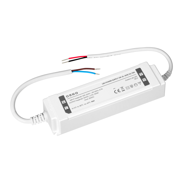 LED driver, hermetic, 24V, 100W, IP67, plastic housing