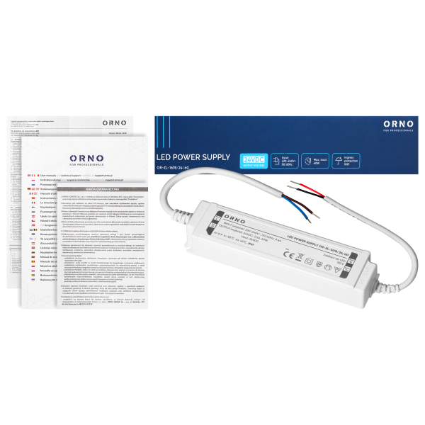 Zasilacz LED, hermetyczny, 24V, 60W, IP67, plastikowa obudowa