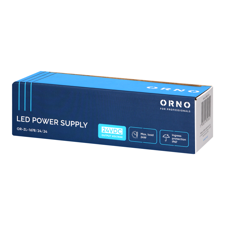 Zasilacz LED, hermetyczny, 24V, 24W, IP67, plastikowa obudowa