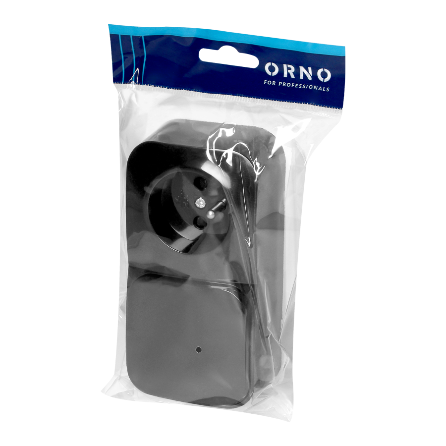 Surface-mounted single-pole switch + Single socket ToDo, IP20, 2P+E, black