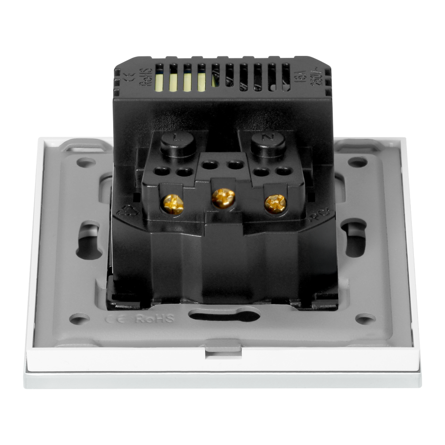 Gniazdo pojedyncze 2P+Z, USB-A + USB-C, PD, max. 20W, biały