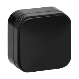 Surface-mounted three-way switch ToDo IP20, 10A, 230V AC, black, 10 pcs