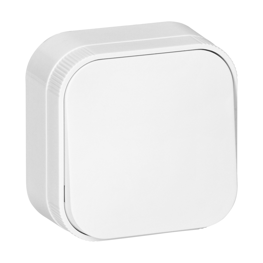 Surface-mounted three-way switch ToDo, IP20, 10A, 230V AC, white, 10 pcs