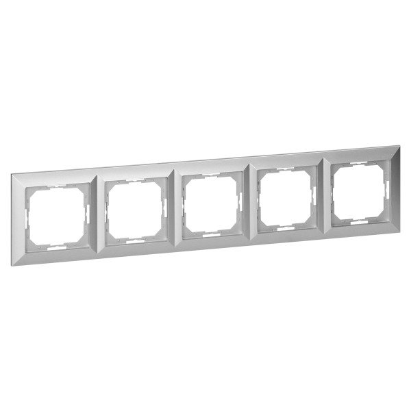 Ramka pięciokrotna Pearl, RA-5P, srebrny