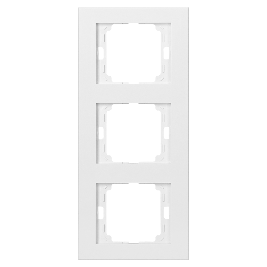 Triple frame vertical Onyx, RA-3OP, white