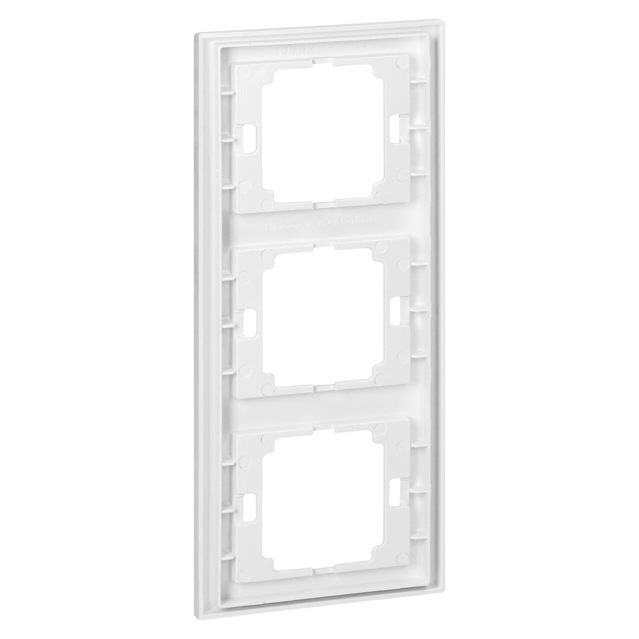 Triple frame vertical Onyx, RA-3OP, white