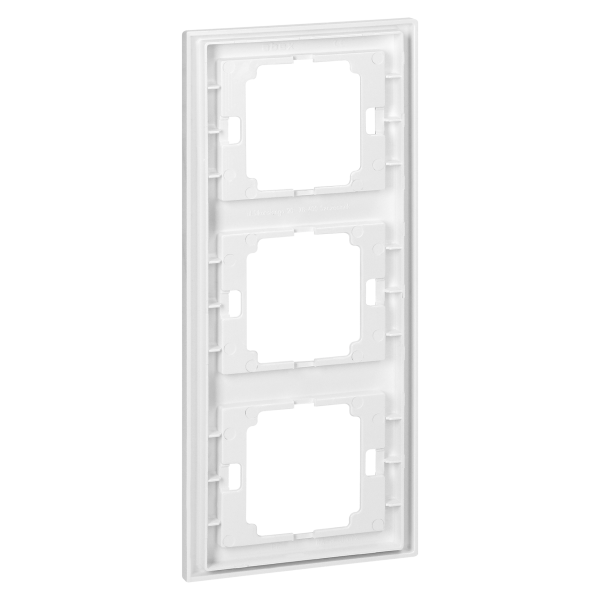 Triple frame vertical Onyx, RA-3OP, white