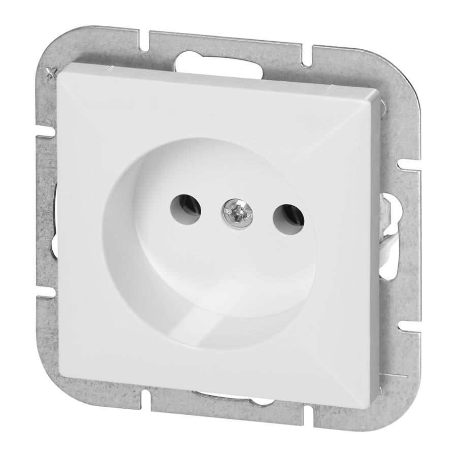 Gniazdo pojedyncze p/t 2P Pearl, 16A, 250V, PT-15P, biały