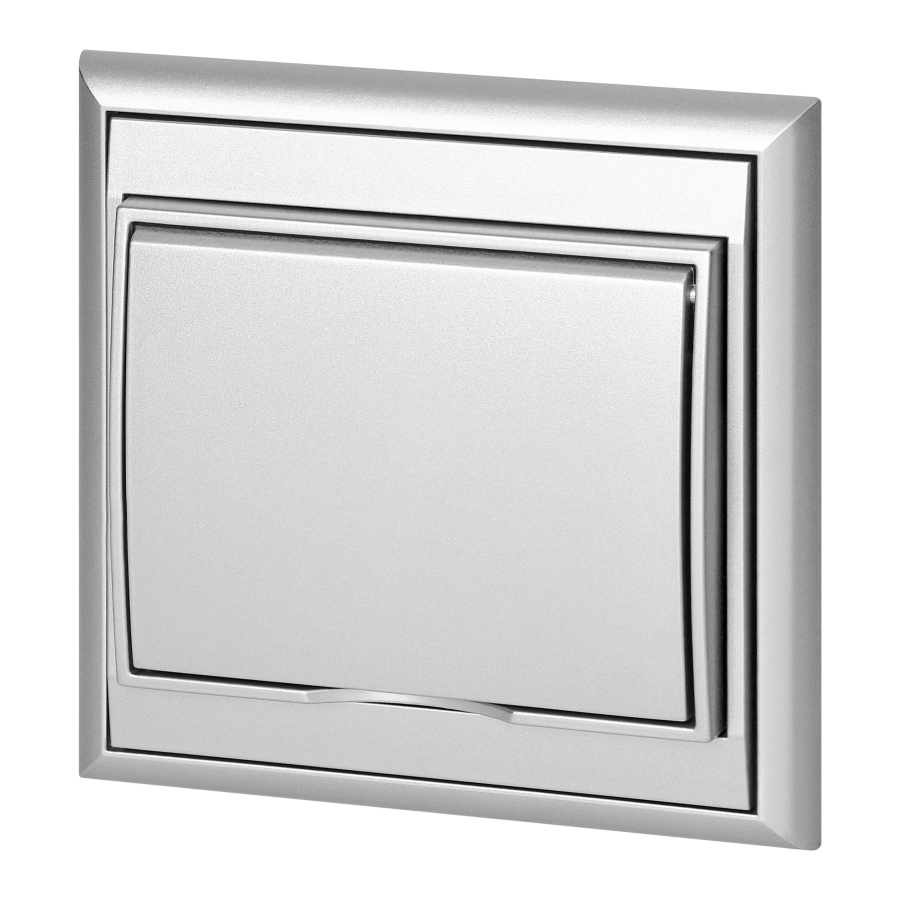 Flush-mounted single socket 2P+E, weather proof with cover Luna,  16A, 250V, PT-16LH, silver