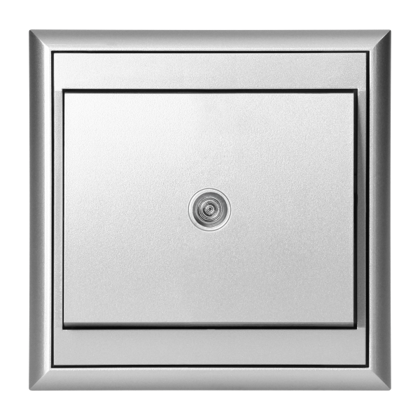 Łącznik jednobiegunowy p/t z podświeleniem Luna, 10A, 250V, WP-1L/S, srebrny