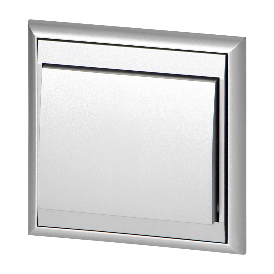 Łącznik krzyżowy p/t Luna, 10A, 250V, WP-8L, srebrny