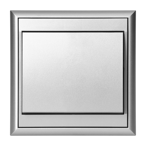 Łącznik krzyżowy p/t Luna, 10A, 250V, WP-8L, srebrny