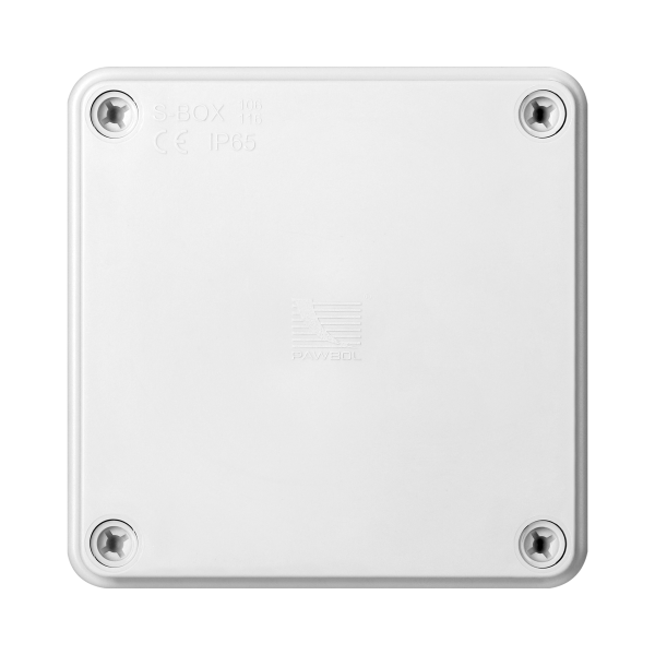 Hermetic junction box 100x100x50, without glands, grey, halogen-free, IP65