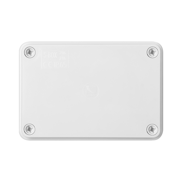 Hermetic junction box 120x80x50, without glands, grey, halogen-free, IP65