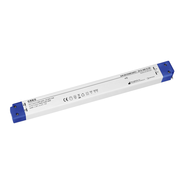 LED driver, slim, 12V, 100W, IP20, plastic housing