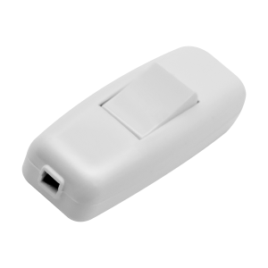 One-truck switch, white push button, white housing