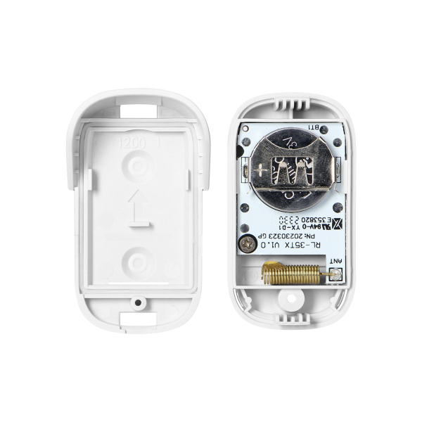 Doorbell button, battery-powered, for wireless doorbells, ENTIKO series, white