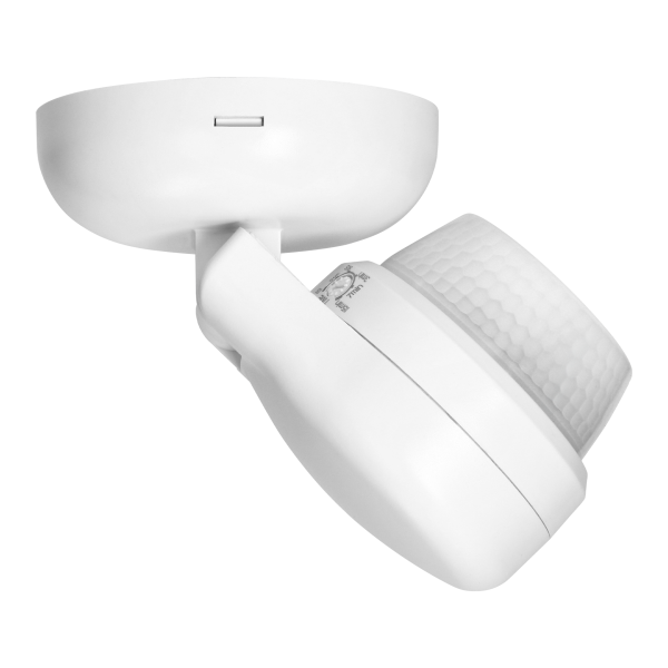 Motion and presence sensor,  IP65, 1200W, max range 24m, 360°, white
