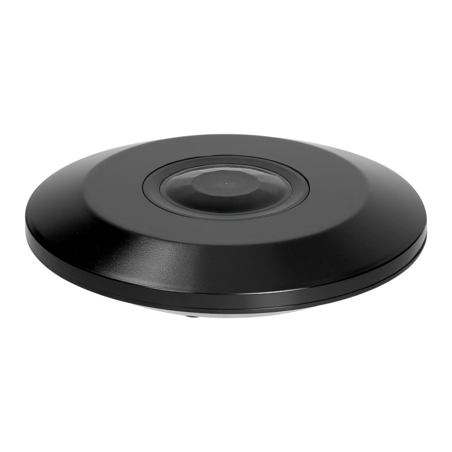 Czujnik ruchu 360 st. IP20, 2000W, ultra płaski - 2,5cm, czarny