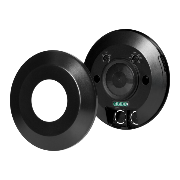 Czujnik ruchu 360 st. IP20, 2000W, ultra płaski - 2,5cm, czarny