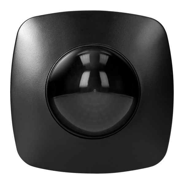 Czujnik ruchu i obecności 360°, IP65, 2000W, 3 sensory, czarny
