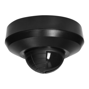 PIR presence sensor 360° with 3 detectors, IP44, 2000W, black