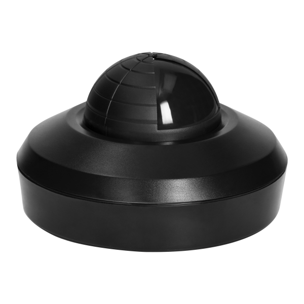 Czujnik ruchu i obecności 360st, IP44, 2000W,  dodatkowa baza montażowa, 3 sensory, czarny