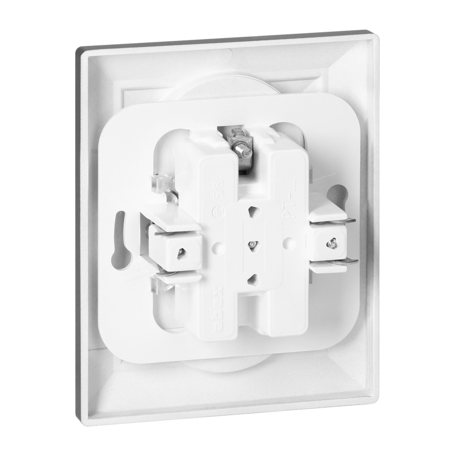 Gniazdo podwójne p/t 2x2P Pearl, 16A, 250V, PT-5 P, antracyt
