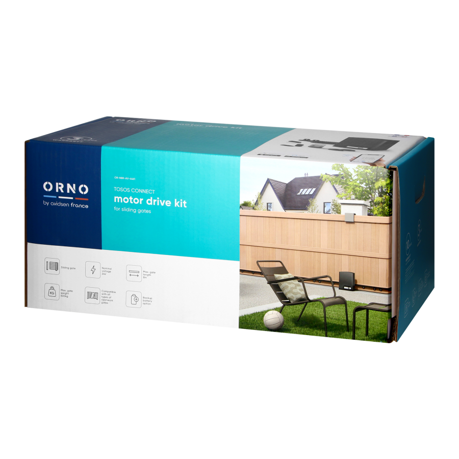 TOSOS Connect ORNO by avidsen, motor drive for sliding gates, Wi-Fi, 500kg