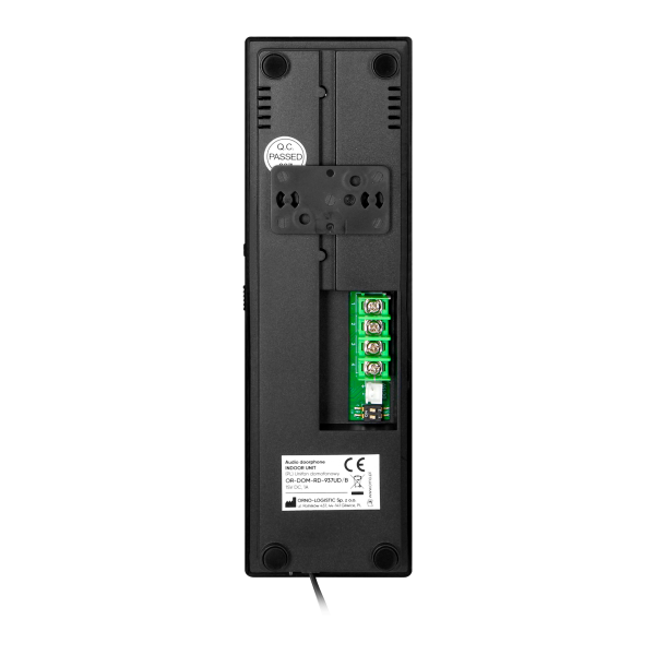 ATIN MULTI, zestaw domofonowy dwurodzinny, 2-żyłowy, RFID, czarny