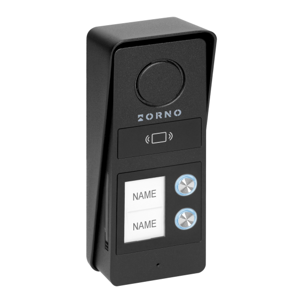 ATIN MULTI, two family audio doorphone set, 2-wire, RFID, black