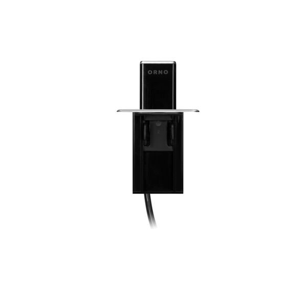 Gniazdo meblowe wysuwane z blatu z płaskim frezowanym rantem, ładowarką USB i przewodem 2m, 3x2P+Z (Schuko), 2 x USB (Typ A+C ; PD20W), 3x1,5mm², INOX