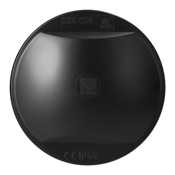 Puszka hermetyczna 80x40, 4 dławiki, odporna na UV, czarna, IP44