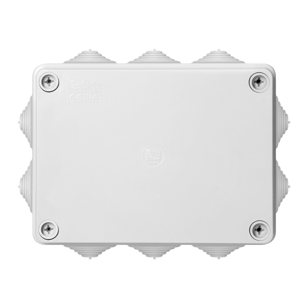 Hermetic junction box 150x110x70, 10 glands, grey, IP65